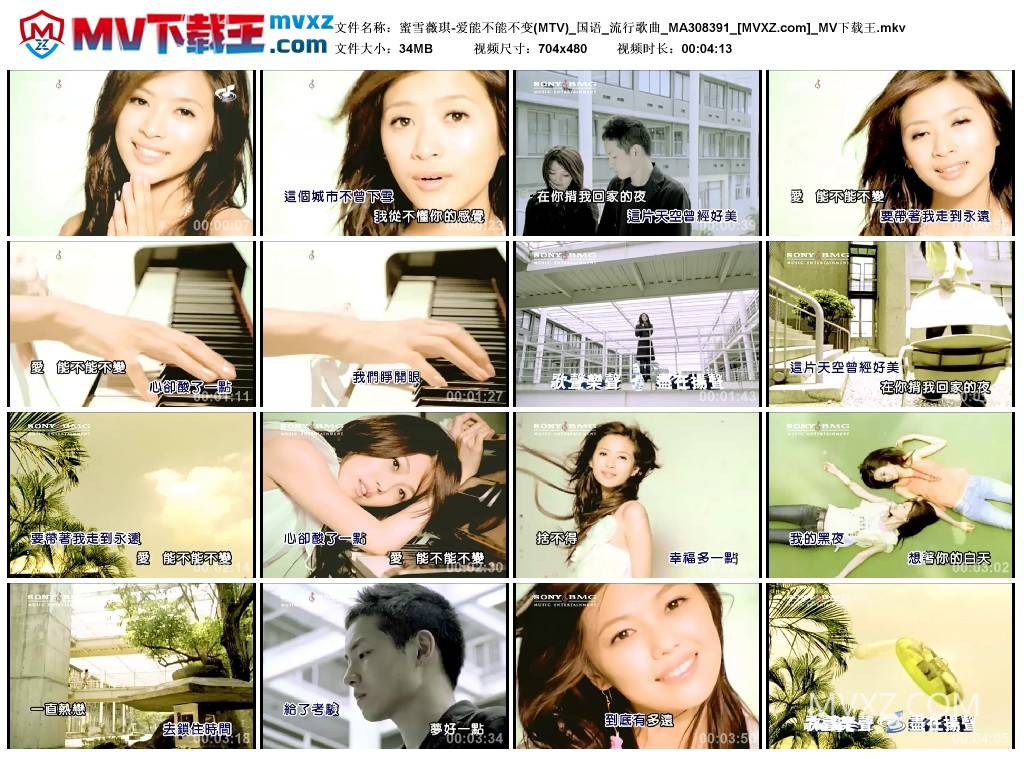 蜜雪薇琪-爱能不能不变(MTV)_国语_流行歌曲_MA308391